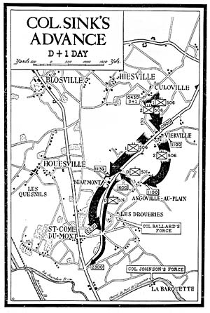 Map: Col. Sink's Advance